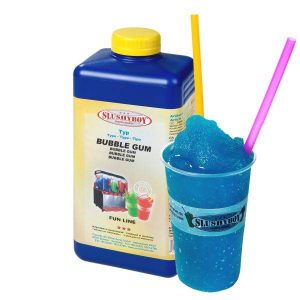 Slush Eis in der 1 Liter Flasche Geschmack Blue Energy.