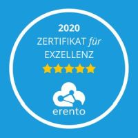 Erento Zetifikat für Exzellenz 2020 für Master Sound Veranstaltungstechnik